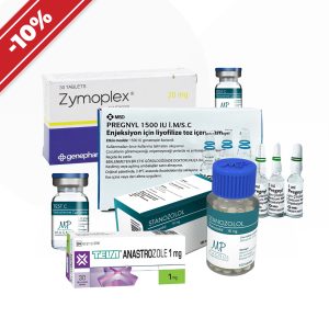 Trocknungskurs. Winstrol + Testosteron + Gonadotropin + Tamoxifen